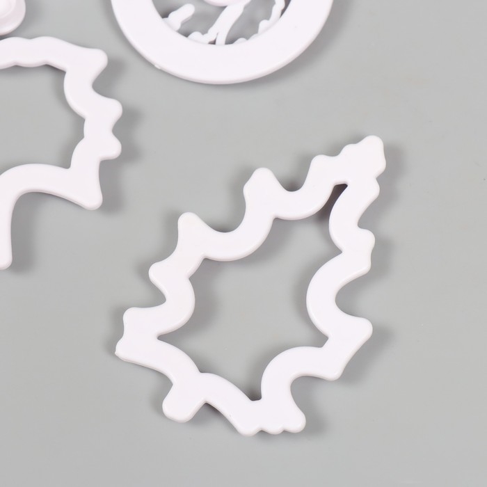 Каттеры для полимерной глины Каттеры для полимерной глины "Листья" набор 4 шт 8,2х4,9 см 6,2х6,2 см 9,1х8 см 9,5х6,1 см 993608