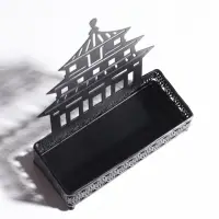 Подставка для мелочей металл &laquo;Дворец&raquo;, чёрный, 6.3&times;14.5&times;18.5 см