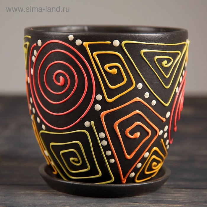 Горшок цветочный Горшок цветочный "Радуга" № 6 Высокий овал, 8,5 л