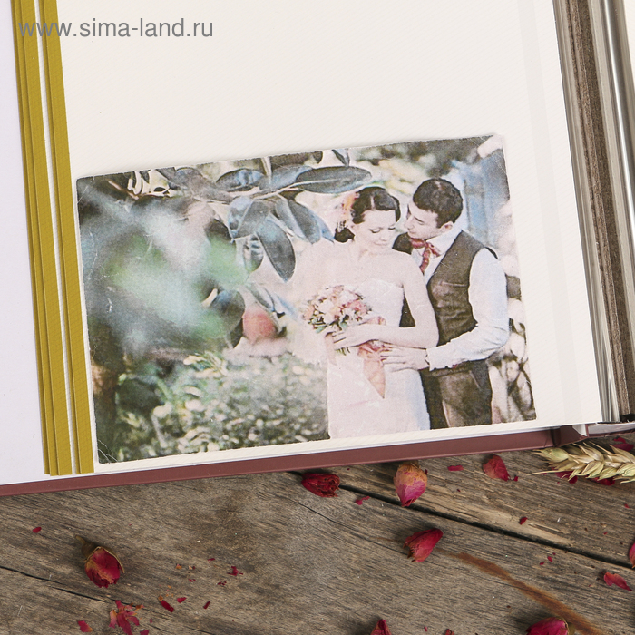 Фотоальбом магнитный 20 листов Фотоальбом магнитный 20 листов "Россыпь цветов" в коробке МИКС 29,3х23,5х5,7 см