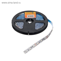 Светодиодная лента Ecola PRO 5 м, IP20, SMD5050, 60 LED/м, 14.4 Вт/м, 12 В, RGB