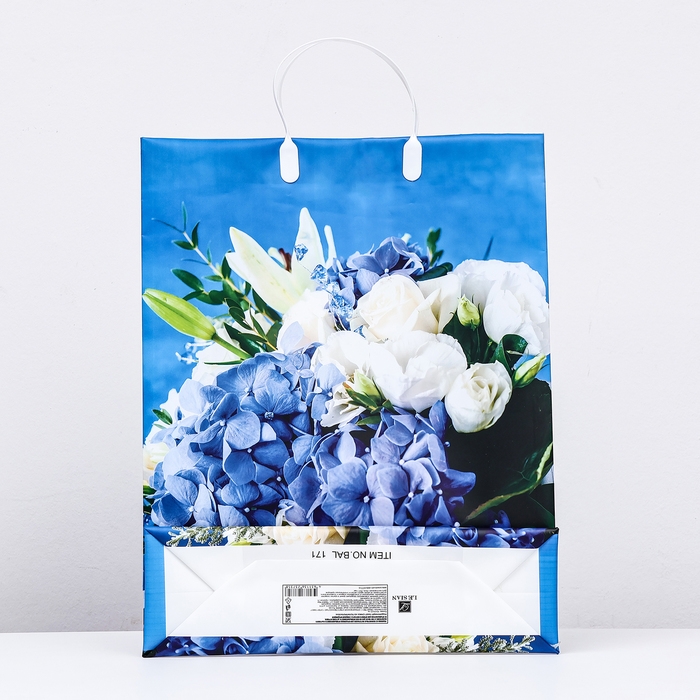 Пакет Пакет "Нежный букет", мягкий пластик, 41 x 32 см, 120 мкм