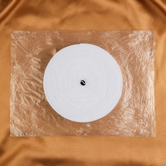 Резинка бельевая, 35 мм, 25 м, цвет белый Резинка бельевая, 35 мм, 25 м, цвет белый