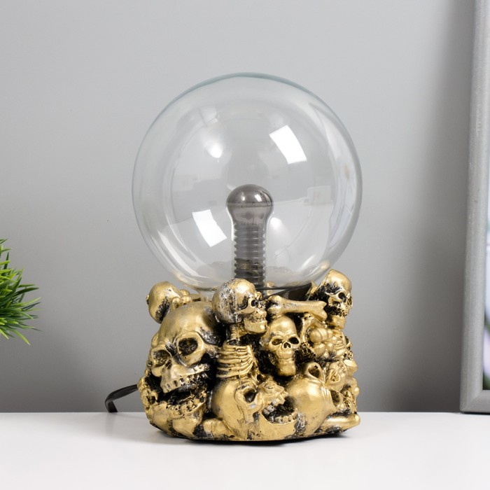 Плазменный шар Плазменный шар "Черепа", 20 см RISALUX