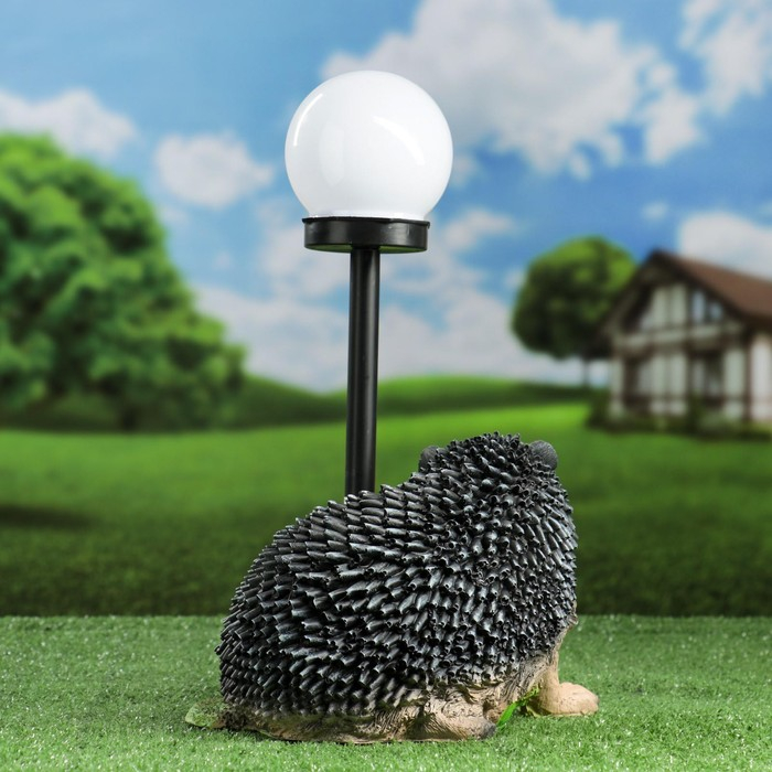 Садовый фонарь  Садовый фонарь "Ёжик на ножках с фонарем" 25 см МИКС