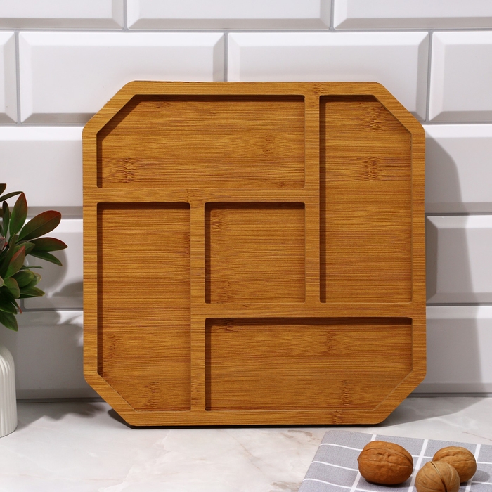 Менажница, набор 2 шт., дерево «Посуда Уют », монстера 30х30 см., менажница 30х30 см. Менажница, набор 2 шт., дерево «Посуда Уют », монстера 30х30 см., менажница 30х30 см.