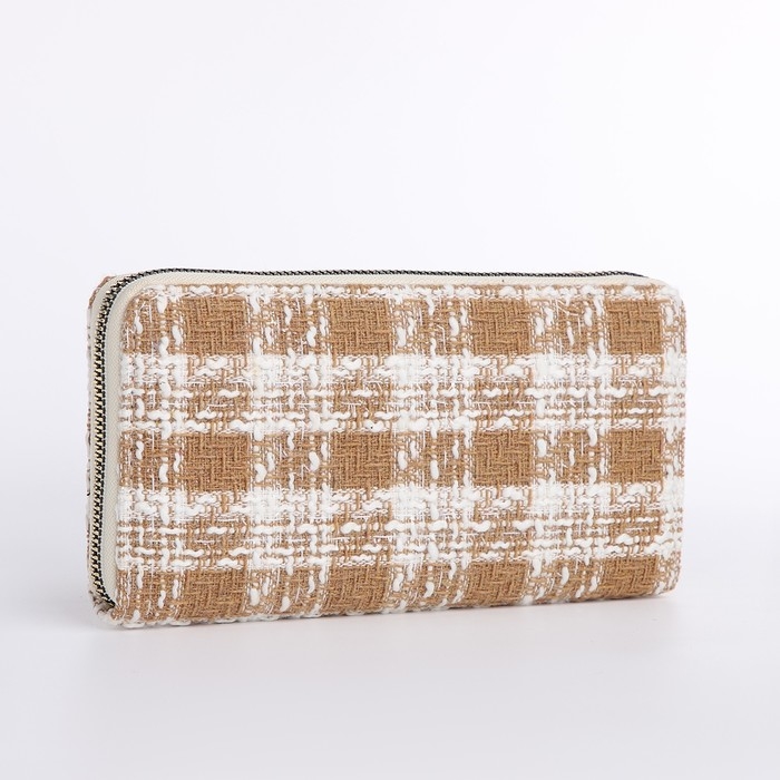 Кошелёк женский на молнии, цвет бежевый Кошелёк женский на молнии, цвет бежевый