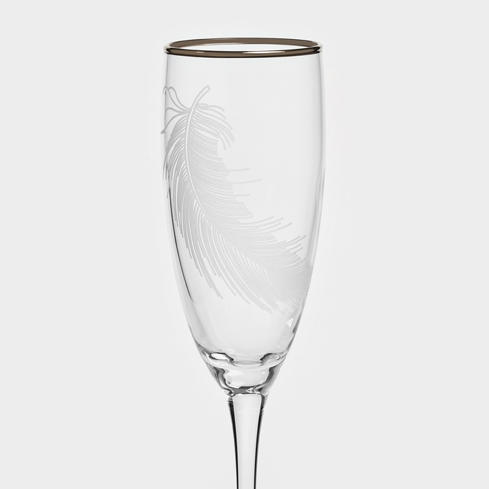 Набор стеклянных бокалов «Перо», 170 мл, 6 шт Набор стеклянных бокалов «Перо», 170 мл, 6 шт