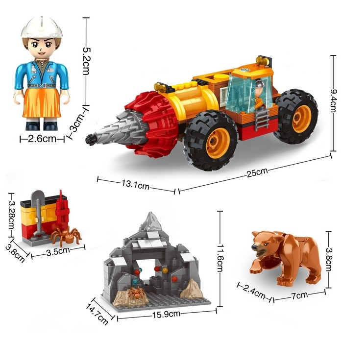 Конструктор Кладоискатели «Буровой вездеход», 325 деталей Конструктор Кладоискатели «Буровой вездеход», 325 деталей