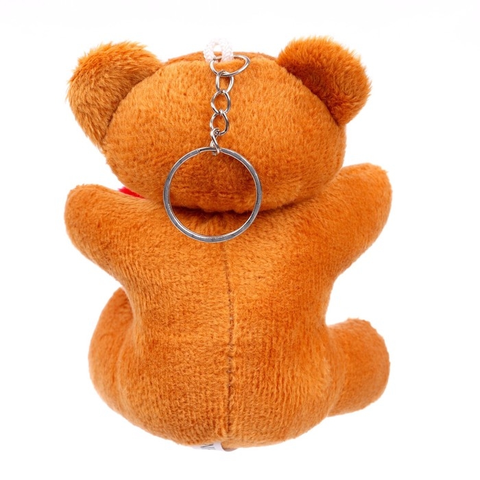 Мягкая ирушка «Мишутка с сердцем», на брелоке, цвет МИКС Мягкая ирушка «Мишутка с сердцем», на брелоке, цвет МИКС