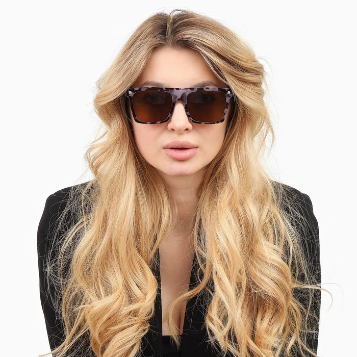 Очки солнцезащитные Очки солнцезащитные "OneSun", uv 400, дужка 15 см, ширина 14.5 см, линза 4.3 х 5.2 см