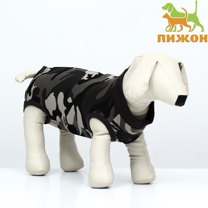 Попона послеоперационная, хлопок, размер XS (ДС 22, ОГ 28-35 см, вес 2-4 кг), камуфляж Попона послеоперационная, хлопок, размер XS (ДС 22, ОГ 28-35 см, вес 2-4 кг), камуфляж