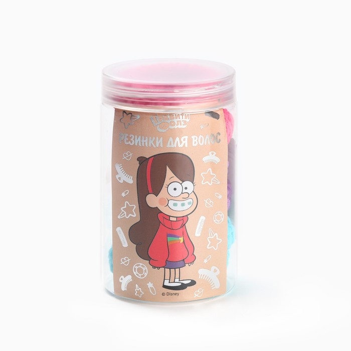 Набор резинок для волос, 6 шт, 2.5 см, Гравити Фолз Набор резинок для волос, 6 шт, 2.5 см, Гравити Фолз