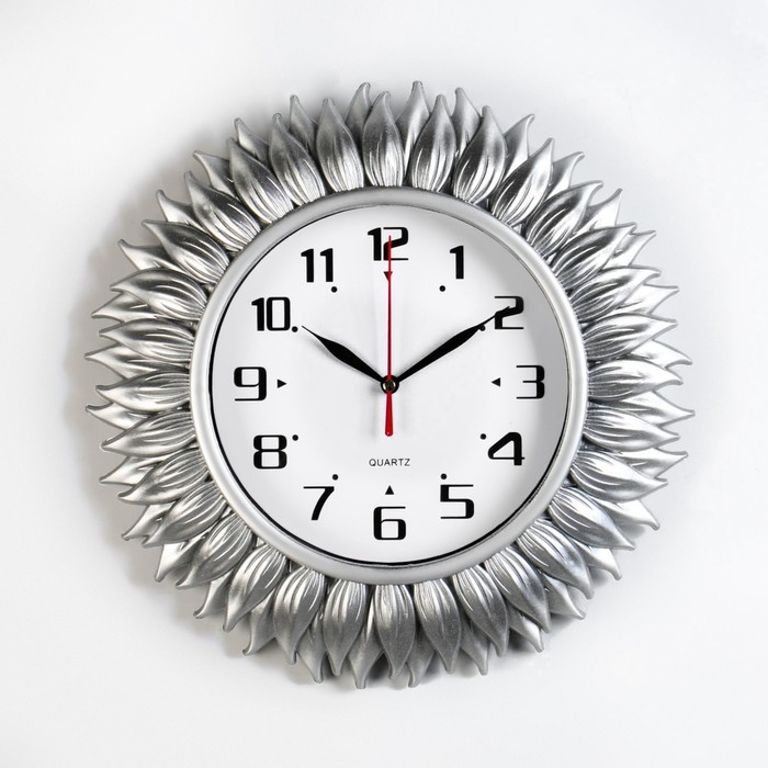 Часы настенные, интерьерные Часы настенные, интерьерные "Подсолнух", d-30 см, циферблат d-17.5 см