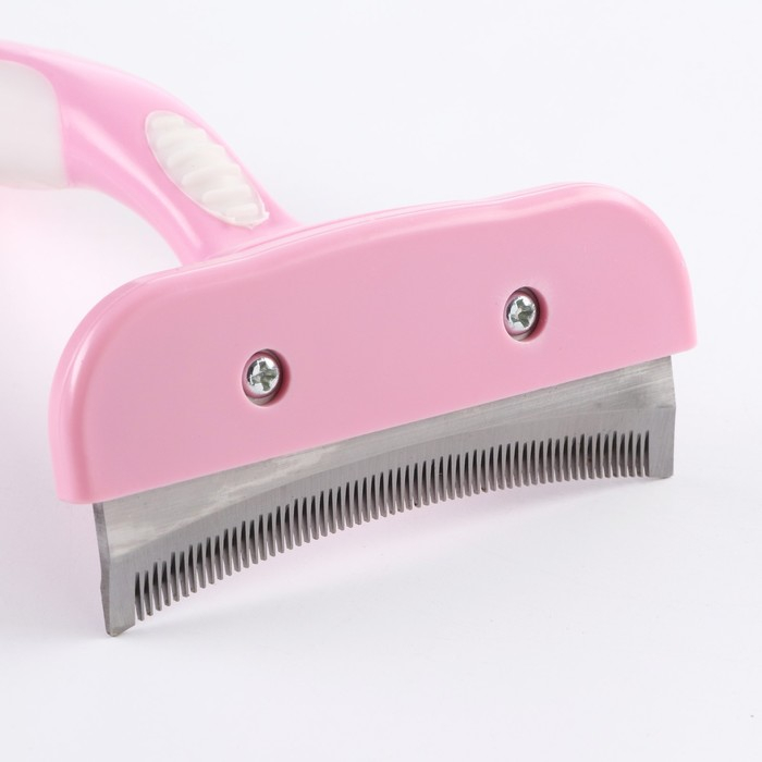 Дешеддер большой, лезвие шириной 10 см, розовый Дешеддер большой, лезвие шириной 10 см, розовый