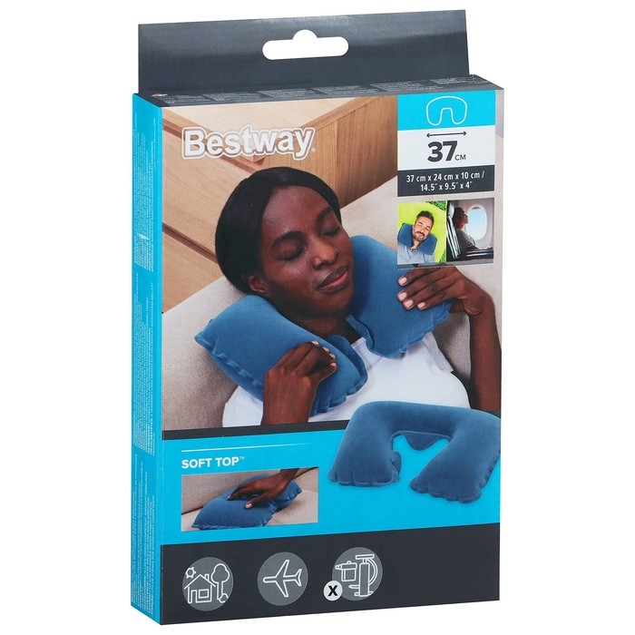 Подушка надувная, 37 х 24 х 10 см, цвет МИКС, 67006 Bestway Подушка надувная, 37 х 24 х 10 см, цвет МИКС, 67006 Bestway