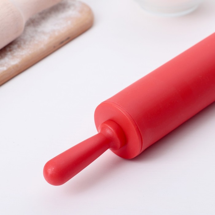 Скалка Доляна «Севилья», 30×4 см, рабочая часть 17,5 см, цвет МИКС Скалка Доляна «Севилья», 30×4 см, рабочая часть 17,5 см, цвет МИКС