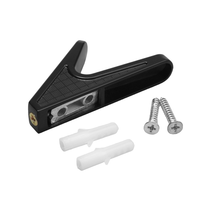 Крючок мебельный CAPPIO FAWN, однорожковый, черный Крючок мебельный CAPPIO FAWN, однорожковый, черный