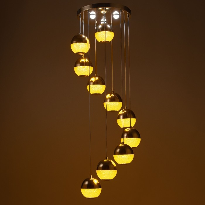 Каскад Каскад "Лакшери" 10LED+3LED 79Вт ПДУ золото 40х40х200см BayerLux