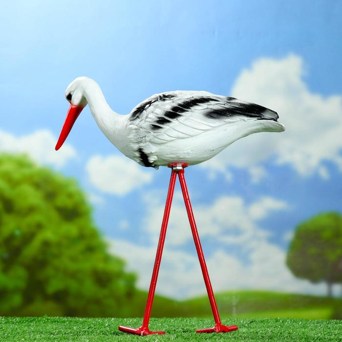 Садовая фигура Садовая фигура "Аист" 16х15х35см