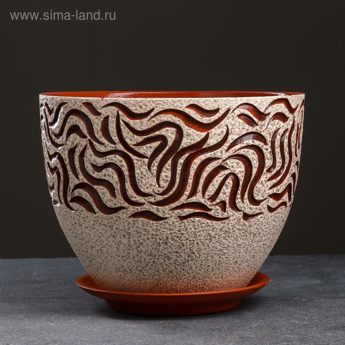 Горшок цветочный чак-чак 3,5 л Горшок цветочный чак-чак 3,5 л