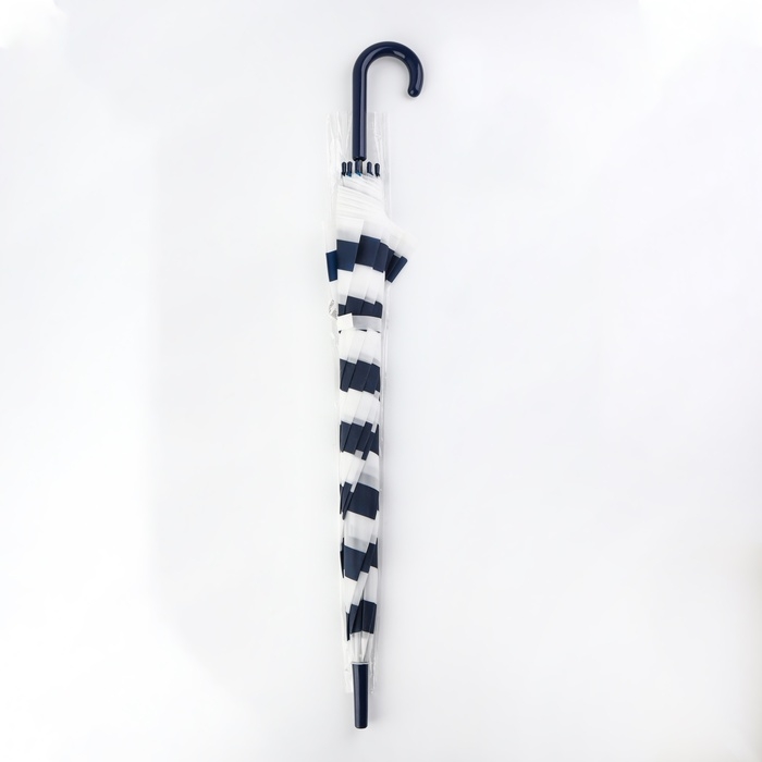 Зонт - трость полуавтоматический «Полосы», 8 спиц, R = 45/55 см, D = 110 см, цвет МИКС Зонт - трость полуавтоматический «Полосы», 8 спиц, R = 45/55 см, D = 110 см, цвет МИКС