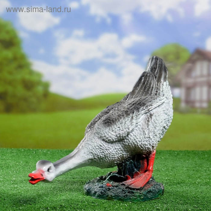 Садовая фигура Садовая фигура "Гусь шипящий" 36х22х33см