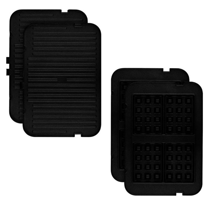 Гриль электрический Kitfort КТ-1682, 2000 Вт, антипригарное покрытие, 32х22 см, чёрный