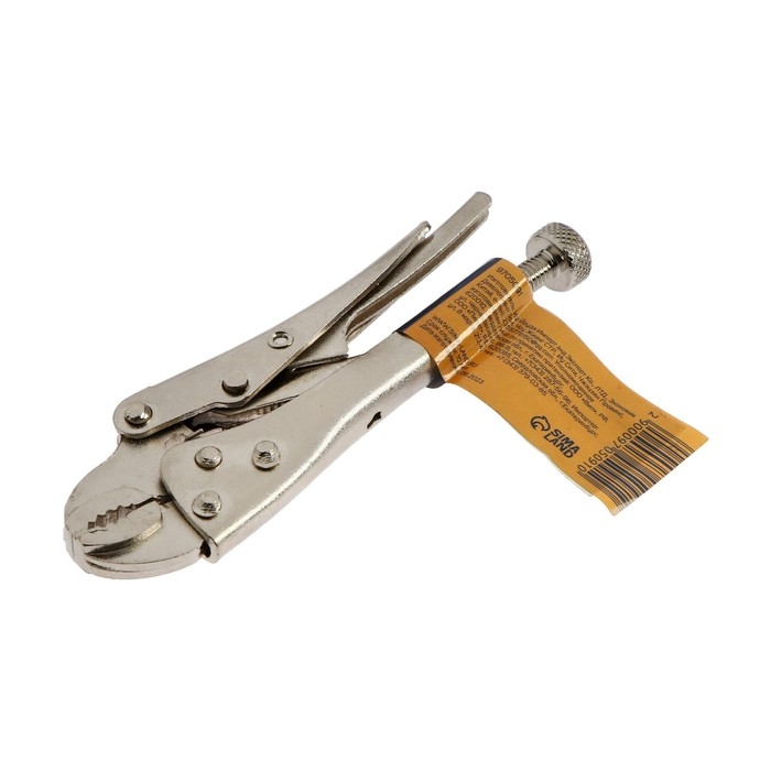 Зажим ручной ТУНДРА, полукруглый захват, с фиксатором, 105 мм Зажим ручной ТУНДРА, полукруглый захват, с фиксатором, 105 мм