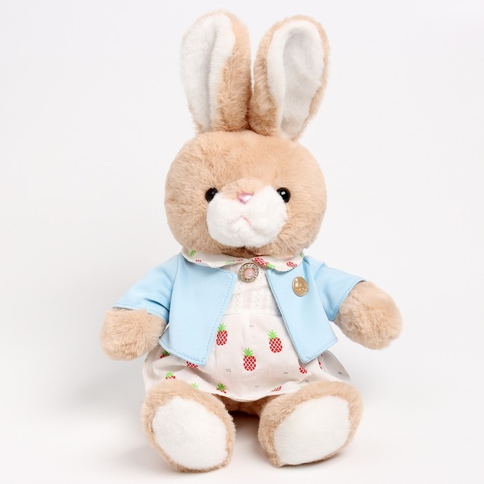 Мягкая игрушка Little Friend, зайка в платье и голубой кофточке, 38 см Мягкая игрушка Little Friend, зайка в платье и голубой кофточке, 38 см
