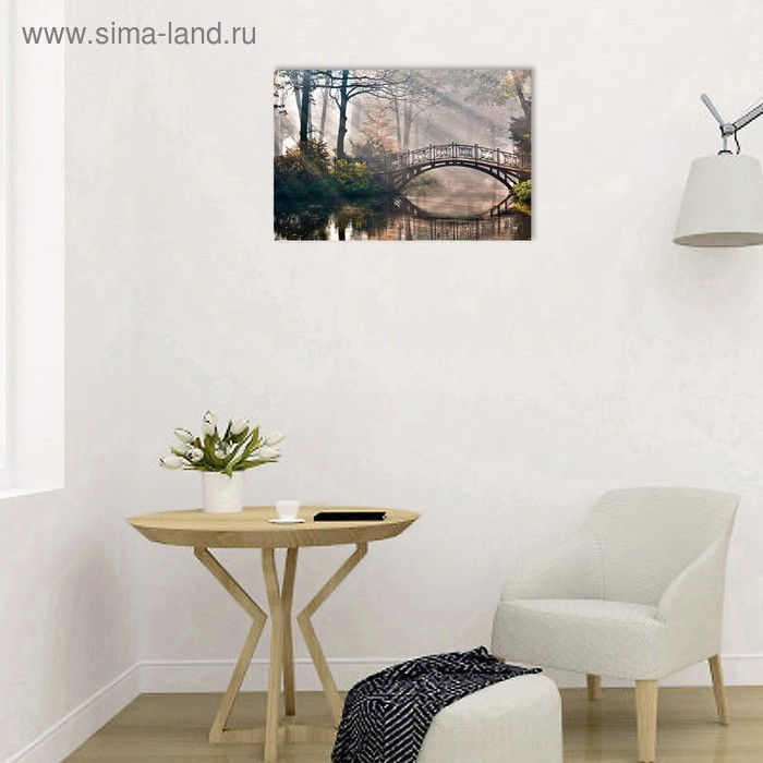 Картина на подрамнике Картина на подрамнике "Мост в парке" 40*50 см