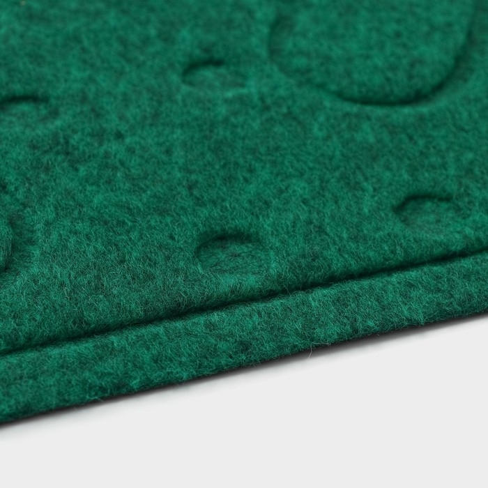 Коврик придверный Доляна &laquo;Следочки&raquo;, влаговпитывающий, без окантовки, 38&times;58 см, цвет МИКС