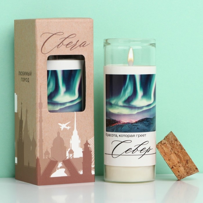 Свеча в колбе «Север», 8 х 3 см Свеча в колбе «Север», 8 х 3 см