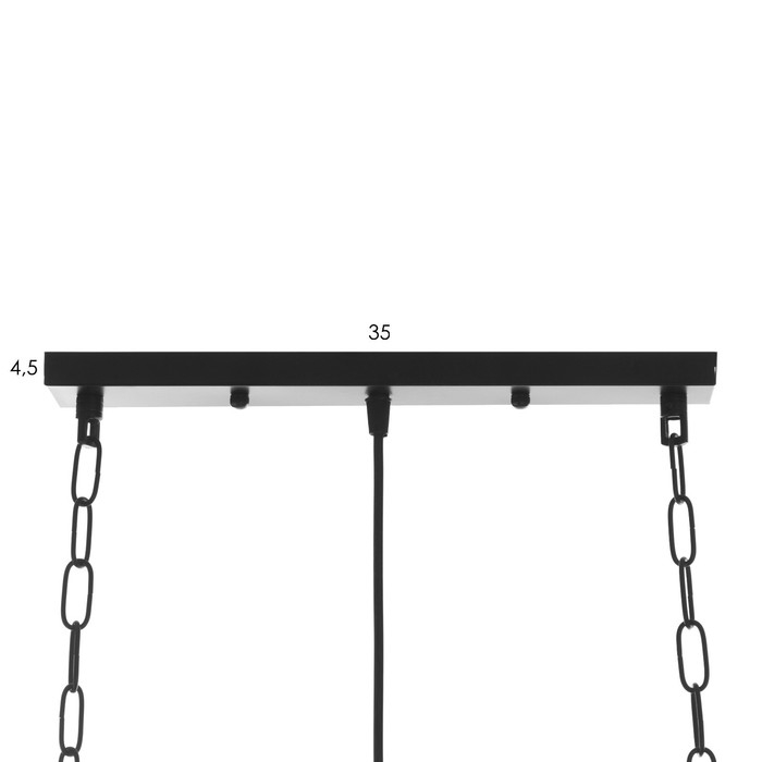 Светильник Светильник "Рольф" 5хЕ27 60Вт черный 101х30х20см BayerLux