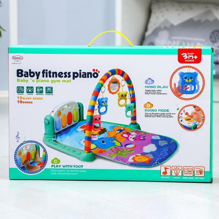 Развивающий музыкальный коврик «Пляж», 73x48 см. Развивающий музыкальный коврик «Пляж», 73x48 см.