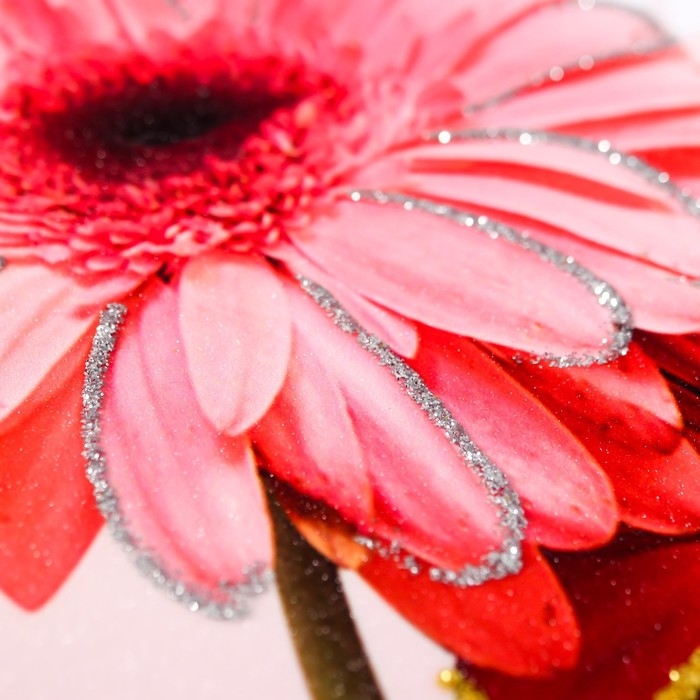 Фотоальбом на 100 фото 13х18 см Фотоальбом на 100 фото 13х18 см "Герберы" в коробке, дерево 29,5х4х23 см