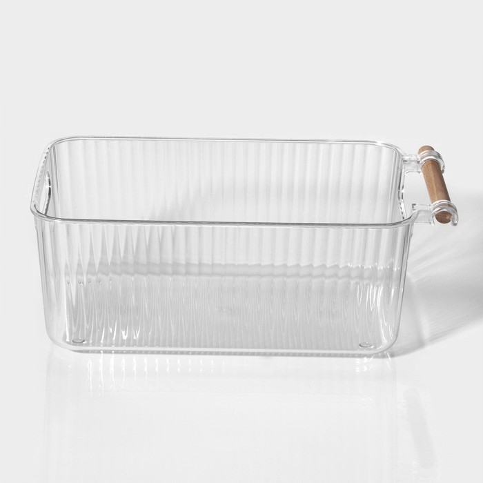 Контейнер для хранения с ручкой LaDо́m «Кристалл», 31,5×16,5×11,5 см, цвет прозрачный Контейнер для хранения с ручкой LaDо́m «Кристалл», 31,5×16,5×11,5 см, цвет прозрачный