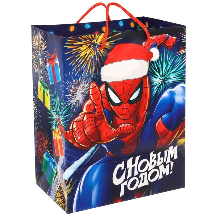 Пакет подарочный, 23х18х11.5 см, упаковка, Человек-паук Пакет подарочный, 23х18х11.5 см, упаковка, Человек-паук