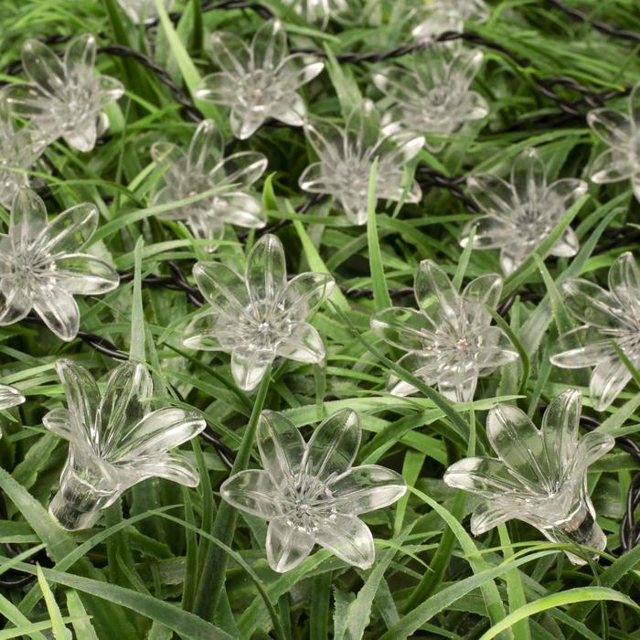 Гирлянда «Нить» 4.5 м с насадками «Цветы», IP44, тёмная нить, 30 LED, свечение мульти, 2 режима, солнечная батарея Гирлянда «Нить» 4.5 м с насадками «Цветы», IP44, тёмная нить, 30 LED, свечение мульти, 2 режима, солнечная батарея