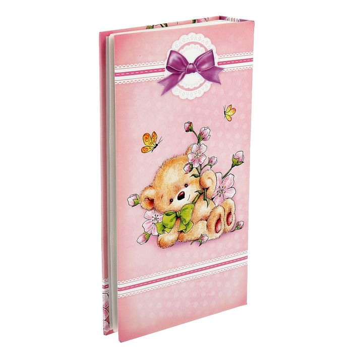 Фотоальбом на 300 фото 10х15 см Фотоальбом на 300 фото 10х15 см "Мишка на качельке" с эффектом 33х17,5 см
