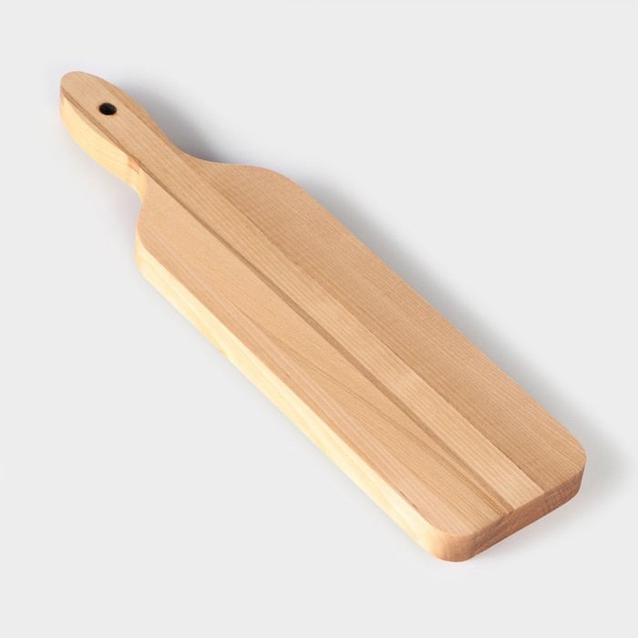 Доска для подачи с ручкой, 35×9×1,8 см, на 4 шота, диаметр ячеек 3,9 см,с пропиткой, берёза Доска для подачи с ручкой, 35×9×1,8 см, на 4 шота, диаметр ячеек 3,9 см,с пропиткой, берёза