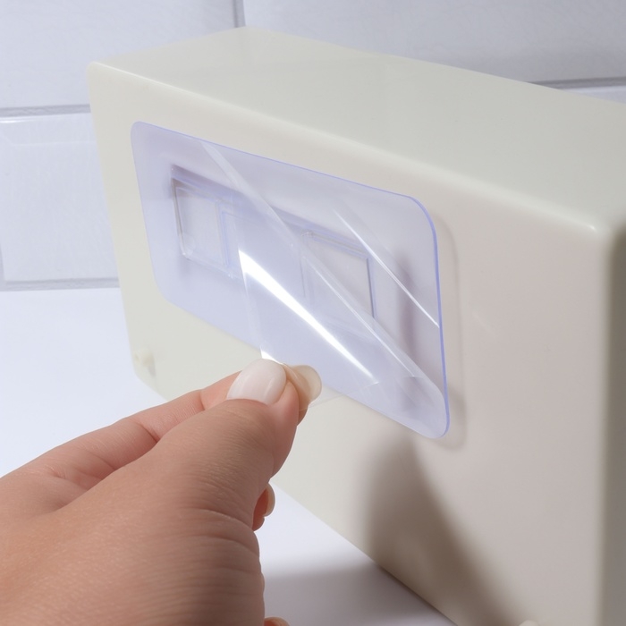 Органайзер для хранения, подвесной, 2 секции, 22,5 × 13,5 × 12 см, цвет молочный/прозрачный