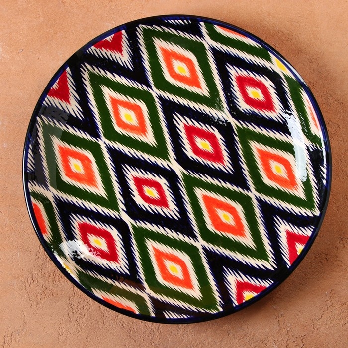 Ляган Риштанская Керамика "Атлас", 36 см, микс