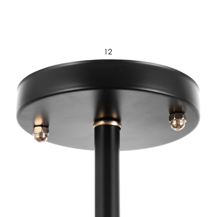 Люстра Люстра "Молекула" 6хЕ27 40Вт черно-золотой 75х75х36 см