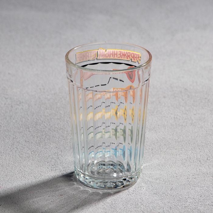 Стакан граненый Стакан граненый "Заряженный Стакан", 250 мл