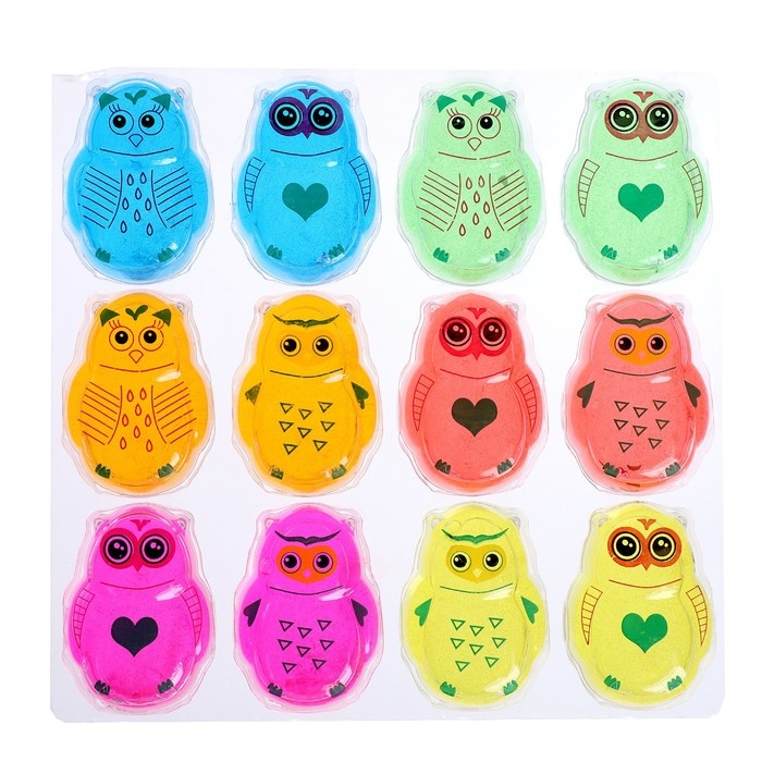 Лизун - слайм &laquo;Сова&raquo;, цвета МИКС