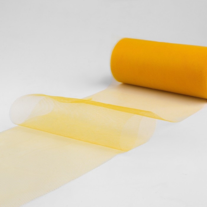 Фатин, 15 см, 11 ± 1 г/кв.м, 23 ± 1 м, цвет тёмно-жёлтый №16 Фатин, 15 см, 11 ± 1 г/кв.м, 23 ± 1 м, цвет тёмно-жёлтый №16