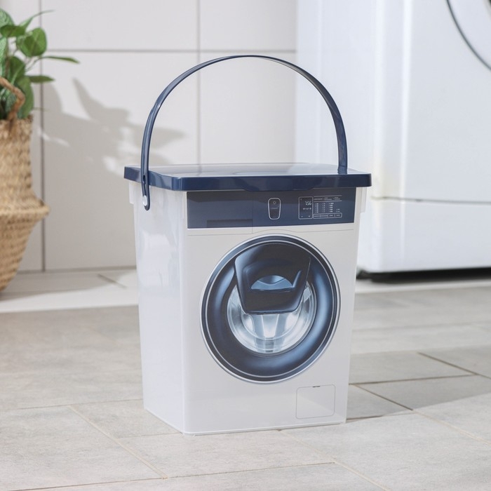 Контейнер для стирального порошка RICCO, 5 л, 19,6×16,7×23 см, МИКС