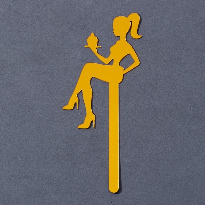 Топпер акрил &laquo;Девушка&raquo;, 15 см