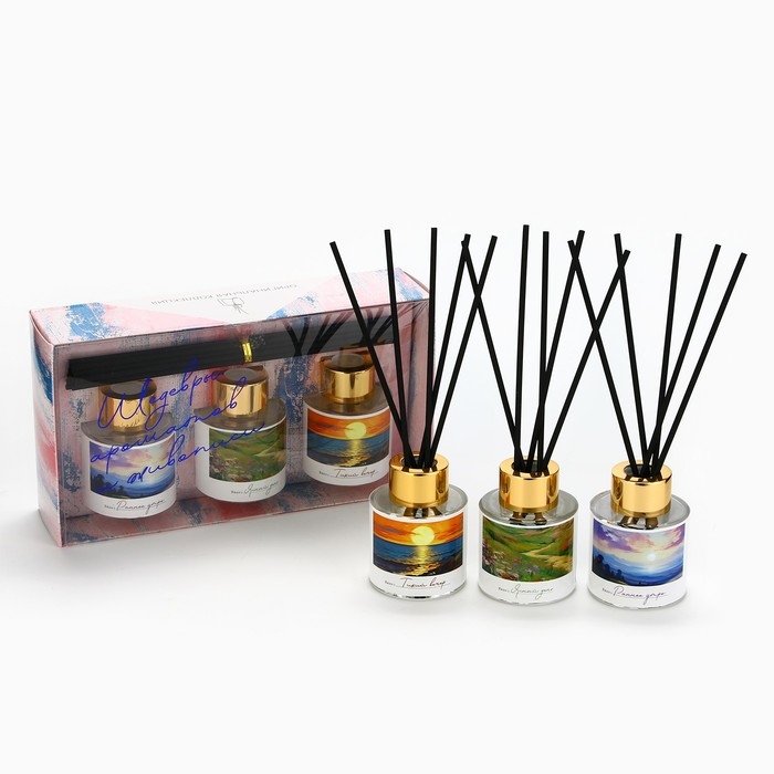 Диффузор ароматический палочки, ароматизатор для дома «Аромадиффузор: Природа», 3 шт., 50 мл. Диффузор ароматический палочки, ароматизатор для дома «Аромадиффузор: Природа», 3 шт., 50 мл.